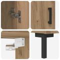 vidaXL Highboard 2 ks Remeselný dub 69,5 x 34 x 180 cm