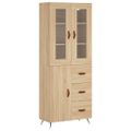 vidaXL Vysoká skrinka dub sonoma 69,5x34x180 cm spracované drevo