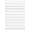 vidaXL Zebra roleta biela 100x100 cm šírka látky 95,9 cm polyester