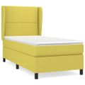 vidaXL Posteľný rám boxsping s matracom zelený 80x200 cm látka