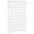vidaXL Zebra roleta biela 105x150 cm šírka látky 100,9cm polyester