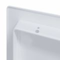 vidaXL Prístupové dosky 2 ks Biela 20 x 20 cm ABS plast