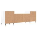 vidaXL TV skrinka lesklá biela 160x35x55 cm spracované drevo