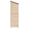 vidaXL Záhradný prístrešok so strechou Prírodná 106,5 x 56 x 176 cm