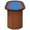 vidaXL Pokrový stôl pre 10 hráčov modrý 160x80x75 cm