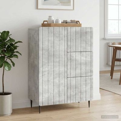 vidaXL Servírovacia skriňa Betónovo sivá 66 x 34,5 x 91,5 cm