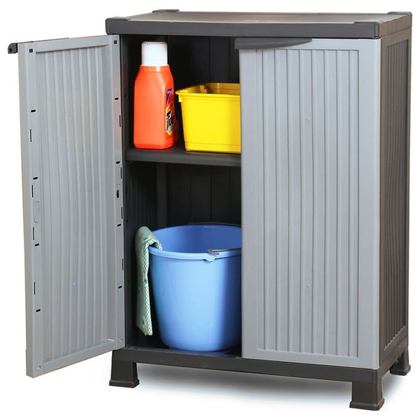 vidaXL Plastová skrinka 68x39x92 cm