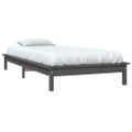 vidaXL Posteľný rám sivý 75x190 cm borovicový masív malé jednolôžko
