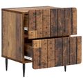 vidaXL Nočný stolík 2 ks Staré drevo 43 x 34,5 x 49,5 cm