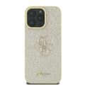 Puzdro Guess pre iPhone 16 Pro 6,3" GUHCP16LHG4SGD Fixné trblietavé Big 4G zlaté