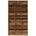 vidaXL CD skrinka staré drevo 102x23x177,5 cm kompozitné drevo