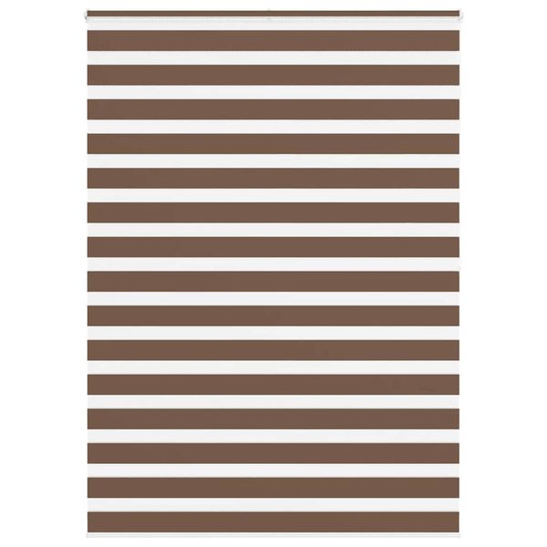 vidaXL Zebra roleta hnedá 160x200 cm šírka látky 155,9 cm polyester