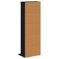 vidaXL CD Skrinka Čierny dub 33 x 23,5 x 97,5 cm Kompozitné drevo