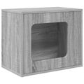 vidaXL Mačka Dom Sivý Sonoma 51 x 30 x 42,5 cm Kompozitné drevo