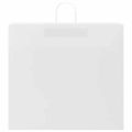 vidaXL Papierové tašky 250 ks s rúčkami, biele, 54x15x49 cm