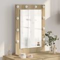 vidaXL Toaletné zrkadlo Sonoma dub 70 x 50 x 18 cm Obdĺžnikový