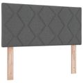 vidaXL Posteľ boxspring s matracom Tmavosivá 100 x 200 cm Látka