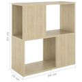 vidaXL Knižnica farba dubu sonoma 60x24x63 cm drevotrieska
