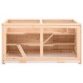 vidaXL Klietka pre škrečka 104x52x54 cm masívne jedľové drevo