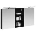 vidaXL Set kabinetov do kúpeľne 3 ks 140 x 14,5 x 70 cm