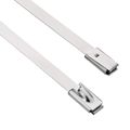 vidaXL Viazací pás na káble 25 ks 4,6 x 600 mm Strieborná