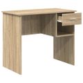 vidaXL Stôl Sonoma dub 90 x 49 x 75 cm Kompozitné drevo