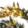 vidaXL Vianočná girlanda s LED svetielkami zelená 5,2 m PVC
