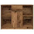 vidaXL Komoda so zásuvkou, staré drevo 101x35x76 cm, kompozitné drevo