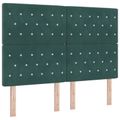 vidaXL Posteľ boxspring s matracom Tmavozelená 140 x 190 cm Zamat