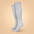 Podkolienky Wool Grey - BeastPink