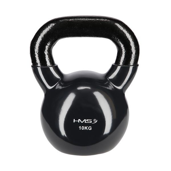 Kettlebell pokrytý vinylom HMS KNV10 10 kg, čierny