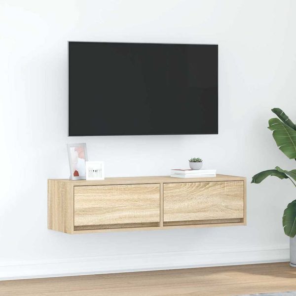 vidaXL TV skrinka dub sonoma 100 x 31 x 25,5 cm Kompozitné drevo