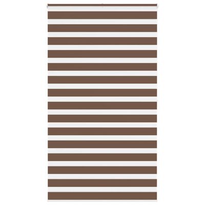 vidaXL Zebra roleta hnedá 135x200 cm šírka látky 130,9 cm polyester