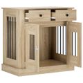 vidaXL Nábytok pre psa Dub sonoma 80 x 47,5 x 80 cm Kompozitné drevo