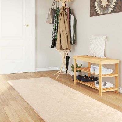 vidaXL Behúň MARSA Krémová 100 x 300 cm Polyester a PVC