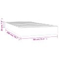 vidaXL Matrac s taštičkovými pružinami stredná tvrdosť zelený 80x200x20 cm látka