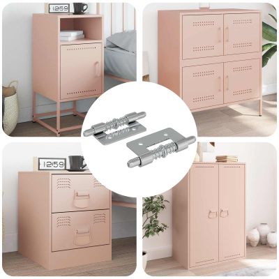 vidaXL Zámok 2 pcs Strieborná 46 x 17 x 1,2 mm Oceľ