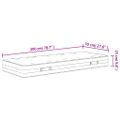 vidaXL Taštičkový pružinový matrac stredne tvrdý 70x200 cm