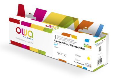 OWA ARMOR ink kompatibilný s HP M0J98AE , žltá/yellow, 991X