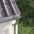 vidaXL Záslepka na zvodovú rúrku 8 ks Strieborná 50 mm Nerezová oceľ