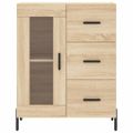 vidaXL Vysoká skrinka dub sonoma 69,5x34x180 cm spracované drevo