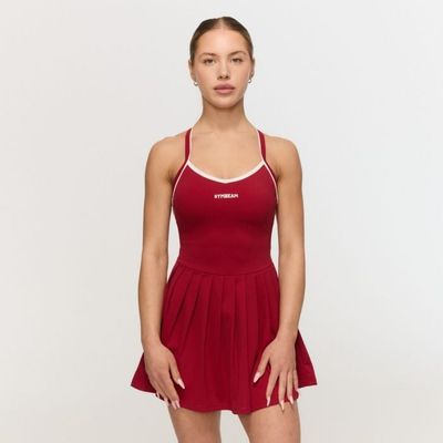 Športové šaty Varsity Red - GymBeam, veľkosť XS, 75% nylón, 25% elastan