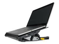 Stojan na notebook - s 4-portovým USB 2.0 hubom - čierna, sivá