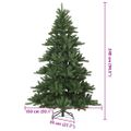 vidaXL Umelý Sklápací Vianočný Stromček Zelená 240 cm PVC, oceľ