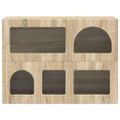 vidaXL Servírovacia skriňa ELST Sonoma dub 80,5 x 35 x 59 cm