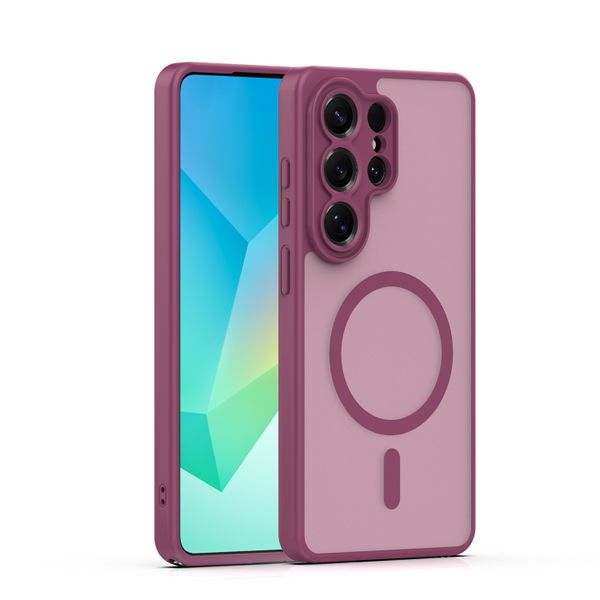 Magnetický matný kryt pre Google Pixel 10 / 10 Pro bordová veľký otvor