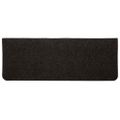 vidaXL Schodiskové rohože samolepiace 30 ks Čierna 65x24,5x3,5 cm