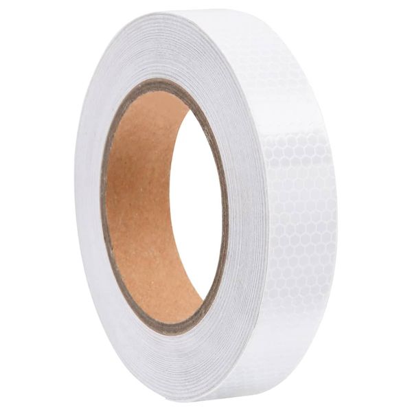 vidaXL Reflexná páska biela 2,5 cmx20 m PVC
