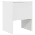 vidaXL Stôl Biela 60 x 50 x 76 cm