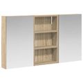 vidaXL Set kabinetov do kúpeľne 3 ks 90 x 10,5 x 50 cm
